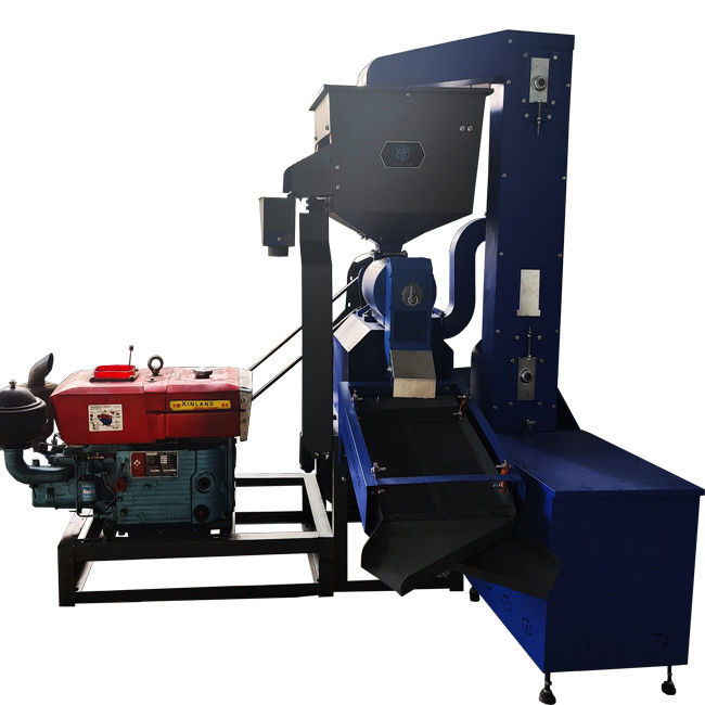 Diesel Rice Mill 22HP Diesel Engine Commercial Rice Mill Machine 800kg Per Hour