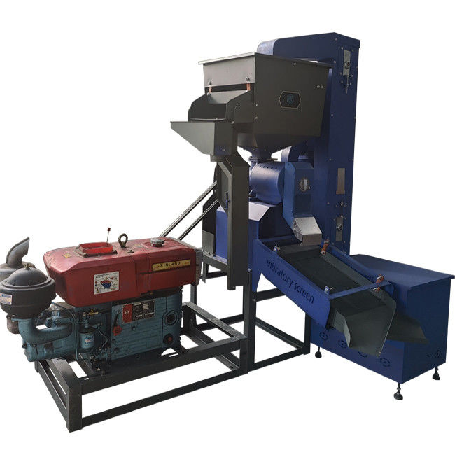 Diesel Rice Mill 22HP Diesel Engine Commercial Rice Mill Machine 800kg Per Hour
