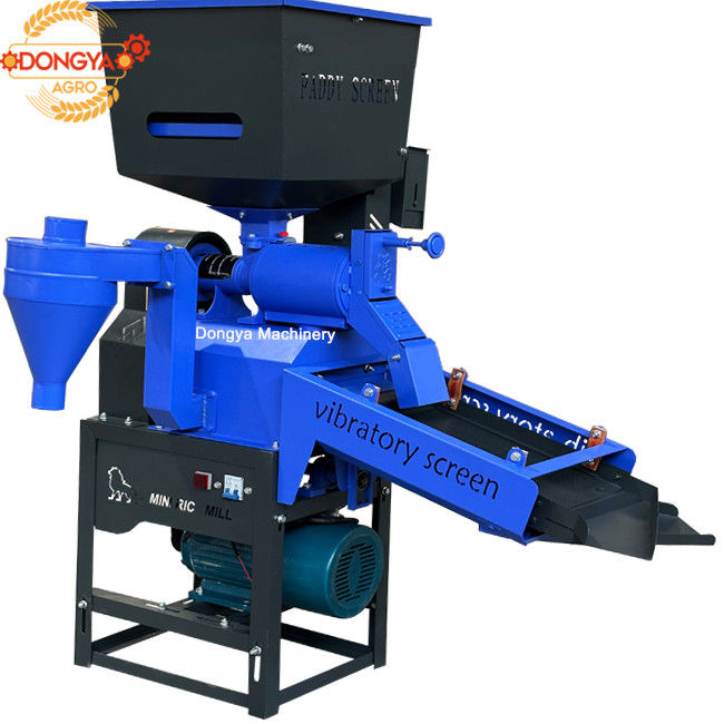 4HP Single Phase 6N50L Vibration Rice Mill Machine with Destoner and ...