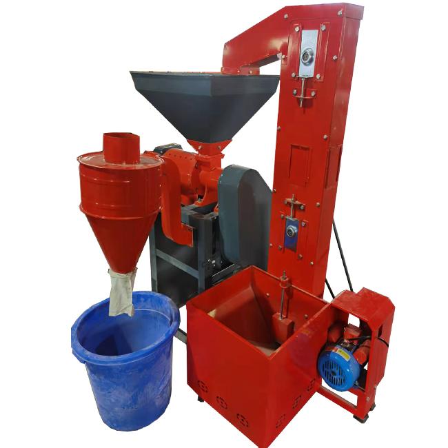 10HP Portable Rice Milling Machine 600kg Per Hour With Elevator